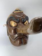 Noh masker - Hout, Grote maat Kyogen-theatermasker Tengu -
