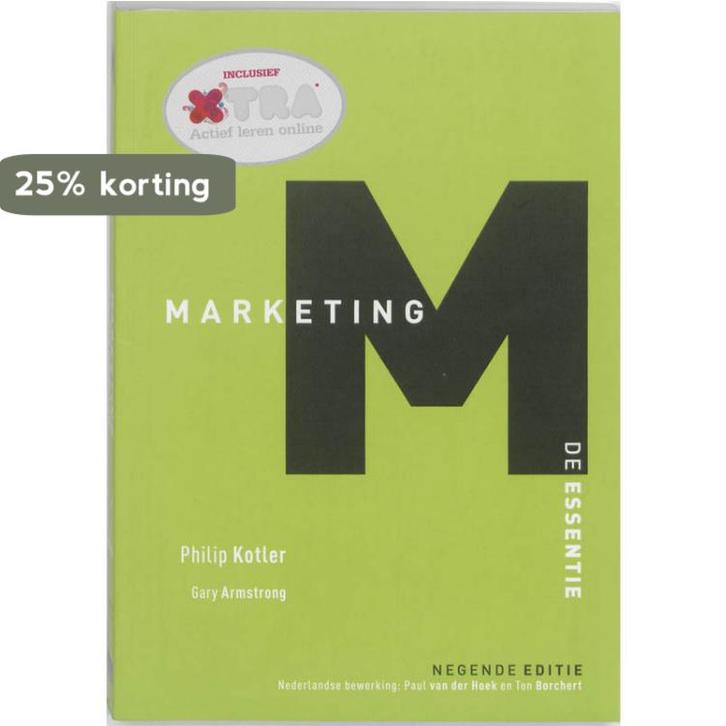 Marketing, de essentie, 9e editie met XTRA toegangscode, Boeken, Schoolboeken, Zo goed als nieuw, Verzenden