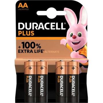 AA batterij - Duracell - 4 stuks (Alkaline, 1.5 V) beschikbaar voor biedingen