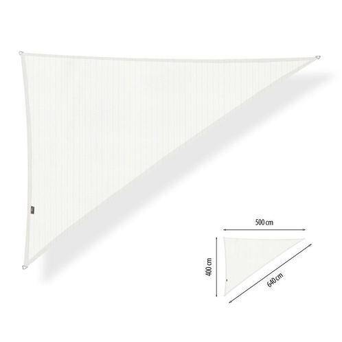 Schaduwdoek 4x5x6,4  driehoek 90 graden Artic White, Tuin en Terras, Schaduwdoeken, Nieuw, Ophalen of Verzenden