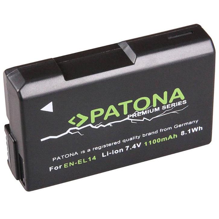 Nikon EN-EL14 accu (Patona Premium), Audio, Tv en Foto, Accu's en Batterijen, Nieuw, Verzenden