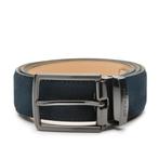 DTCH.FIT Suède riem Oliver Donkerblauw - Maat: 115 cm, Kleding | Heren, Riemen en Ceinturen, Overige kleuren, Echt leder, Nieuw
