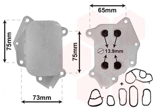 OLIEKOELER VOOR CITROEN BERLINGO 7_ 2008-2012 11427805976, Auto diversen, Auto-accessoires, Nieuw, Ophalen of Verzenden
