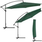 Parasol 350 cm - groen, Tuin en Terras, Zonneschermen, Nieuw, Verzenden