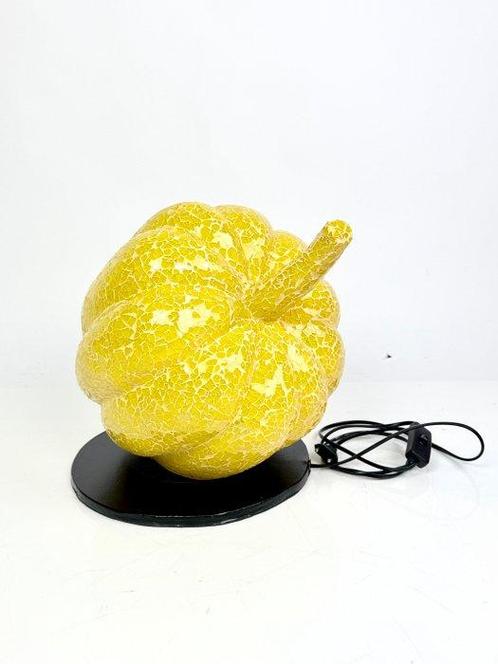 Lamp - Glas, Hars - Pompoen in glas en hars, Antiek en Kunst, Kunst | Designobjecten