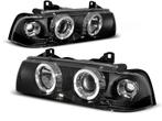 Koplampen BMW E36 Coupe/Cabrio Angel Eyes Zwart, Auto-onderdelen, Ophalen of Verzenden, Nieuw