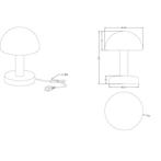 LED Tafellamp - Trion Nini - E14 Fitting - 1 lichtpunt - Mat, Huis en Inrichting, Lampen | Tafellampen, Ophalen of Verzenden, Nieuw