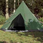vidaXL Tipitent 4-persoons waterdicht groen, Caravans en Kamperen, Tenten, Verzenden, Nieuw, Tot en met 2