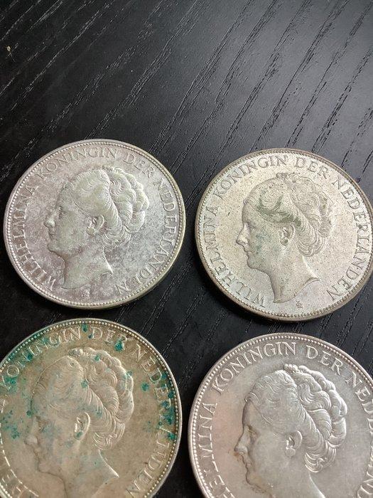 Nederland. Wilhelmina. 2 1/2 Gulden 1929-1943 (Zonder, Postzegels en Munten, Munten | Nederland