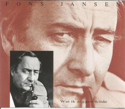 cd - Fons Jansen - Wat Ik Zeggen Wilde, Cd's en Dvd's, Cd's | Overige Cd's, Zo goed als nieuw, Verzenden