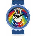 Horloge Heren Swatch PEACE HAND LOVE (Ø 47 mm), Verzenden, Nieuw