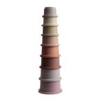 Mushie Stacking - Pastel Kleuren (Mushie Stacking Cups), Kinderen en Baby's, Speelgoed | Babyspeelgoed, Ophalen of Verzenden, Nieuw