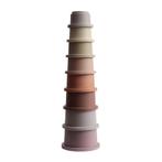 Mushie Stacking - Pastel Kleuren (Mushie Stacking Cups), Kinderen en Baby's, Speelgoed | Babyspeelgoed, Nieuw, Ophalen of Verzenden