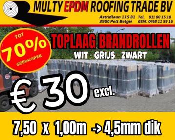 Toplaag mineraal Wit | 4,5mm dik |  € 30 excl. beschikbaar voor biedingen