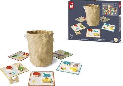 Janod Ik Leer - Memo Touch Herkenningsspel - Om De Tastzin, Kinderen en Baby's, Speelgoed | Educatief en Creatief, Nieuw, Verzenden
