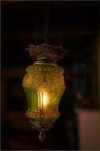 Lantaarn - Glas, Messing - Rome ca. 1900, Antiek en Kunst