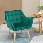 TRUUSK Enkele Relaxfauteuil In Fluweel Look Scandinavisch Ge, Huis en Inrichting, Stoelen, Verzenden, Nieuw