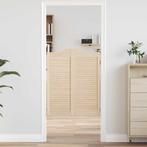 vidaXL Draaideuren louvredesign 2 paar 100x80 cm massief, Doe-het-zelf en Verbouw, Deuren en Horren, Verzenden, Nieuw