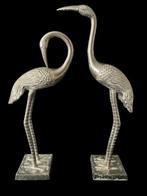 Figuur - Set XL vintage kraanvogels (2) - Twee sierlijke