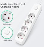 Stekkerdoos - Verlengsnoer - Verlengkabel - 3M - Wit - Aigos, Verzenden, Nieuw