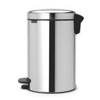 Newlcon Pedaalemmer - 12 liter Zinken inzetemmer - Chrome, Verzenden, Nieuw
