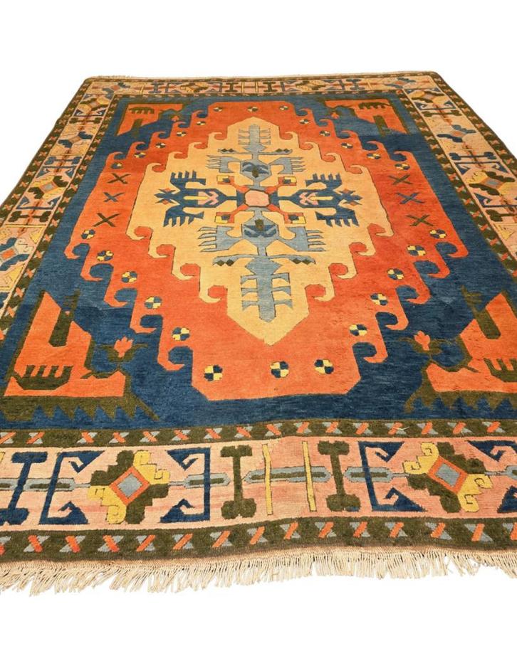 Groot Perzisch tapijt Kars Kazak wollen vloerkleed Turkije, Huis en Inrichting, Stoffering | Tapijten en Kleden, 200 cm of meer