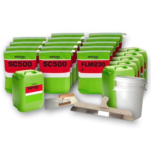 Omnicol pakket zandcement 40m2 | Egaline, mortel, primer en, Doe-het-zelf en Verbouw, Verwarming en Radiatoren, Nieuw, Verzenden