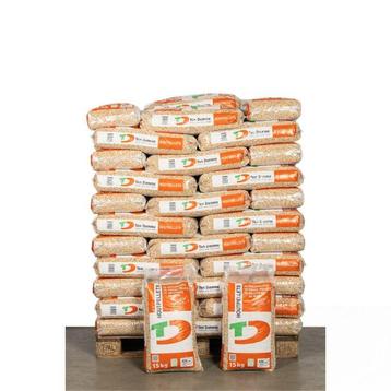 Ten Damme Houtpellets - Naaldhout - 66 zakken - afgehaald beschikbaar voor biedingen