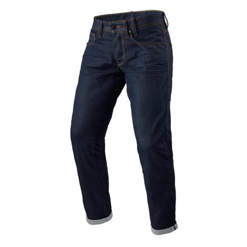 REVIT! Jeans Lewis Selvedge TF Dark Blue L34 Motorcycle, Motoren, Kleding | Motorkleding, Heren, Nieuw met kaartje, Broek | textiel