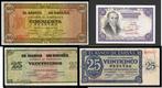 Spanje. - 3 x 25 , 1 x 50 pesetas - 1936-1938-1946, Postzegels en Munten, Munten | Nederland