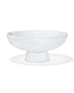HEMA Schaal op voet Ø23x12cm Bergen glas twist reliëf, Verzenden, Nieuw