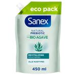 3x Sanex Agave Revitalizing Douchegel Navulling 450 ml, Nieuw, Verzenden