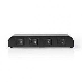 Luidspreker switch | Nedis | 4 poorten, Audio, Tv en Foto, Audiokabels en Televisiekabels, Nieuw, Verzenden