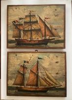 B. DArte - Francesco Conz - Paneel (2) - Hout, Hand, Antiek en Kunst, Curiosa en Brocante