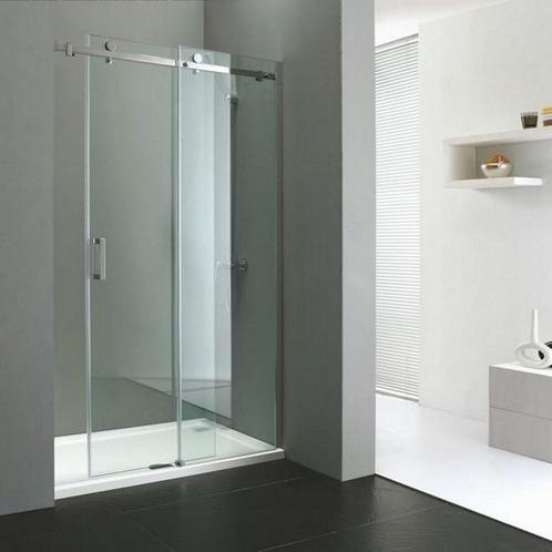 Nisdeur Sanilux Fleur met schuifdeur 8mm EasyClean, Doe-het-zelf en Verbouw, Sanitair, Douche, Nieuw, Chroom, Ophalen of Verzenden