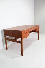 Vintage Deens design bureau teak, Gebruikt, Bureau
