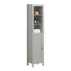 2dekans | SoBuy Badkamer Kolomkast - 1 Deurs - 3 Planken -, Huis en Inrichting, Woonaccessoires | Spiegels, Ophalen of Verzenden