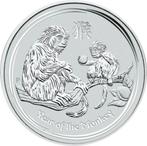 Lunar II - Year of the Monkey - 5 oz 2016 (23.486 oplage), Verzenden, Losse munt, Zilver