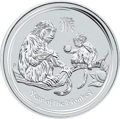 Lunar II - Year of the Monkey - 5 oz 2016 (23.486 oplage), Postzegels en Munten, Munten | Oceanië, Losse munt, Zilver, Verzenden