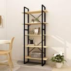 vidaXL Boekenkast met 5 schappen 80x30x175 cm massief, Huis en Inrichting, Kasten | Boekenkasten, Verzenden, Nieuw, 50 tot 100 cm