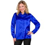 Disco 70S Blouse Blauw, Kleding | Dames, Carnavalskleding en Feestkleding, Verzenden, Nieuw