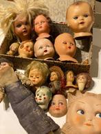 Verzameling poppenhoofde - Poppenhuis - 1940-1950, Antiek en Kunst, Curiosa en Brocante