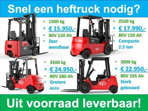 Lange levertijden nieuwe heftrucks? Niet bij ons, voorraad!, Zakelijke goederen, Machines en Bouw | Heftrucks en Intern transport