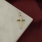Gouden hanger van een kruis (religieus, kruis kettinghanger), Ophalen of Verzenden, Gebruikt, Goud, Overige merken