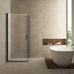 Zwarte Douchecabine 90x90 of 100x100 met draaideur, Verzenden, Nieuw, Glas, Overige typen