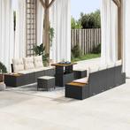 vidaXL Tuin Sofa Set met kussen 10 pcs Zwart Poly riet, Tuin en Terras, Verzenden, Nieuw, Rotan
