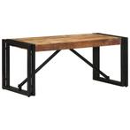 vidaXL Salontafel 80x40x35 cm massief ruw mangohout, Verzenden, Nieuw, Overige houtsoorten, 50 tot 100 cm