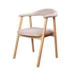 Eetkamerstoel met armleuning | Hout | Naturel | DS4U Quinn, Huis en Inrichting, Stoelen, Ophalen of Verzenden, Nieuw