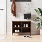vidaXL Schoenenkast 69x35x50 cm bewerkt hout bruin, Verzenden, Nieuw