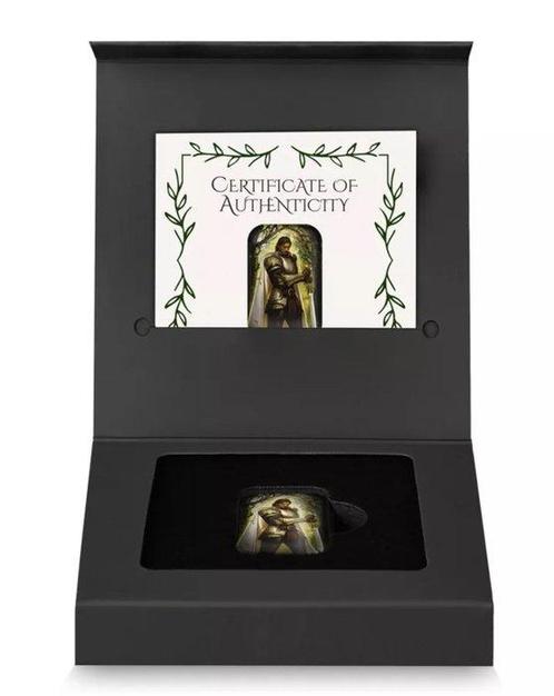 Wereld. Silver bar ND Fantasy World (3.) - Paladin, 2 Oz, Postzegels en Munten, Munten | Europa | Niet-Euromunten